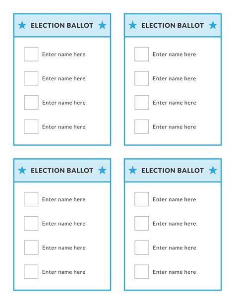 Ballot entry .